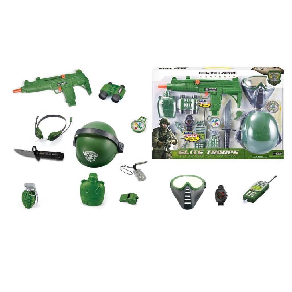 Kids Elite Troops Military Role Play Set